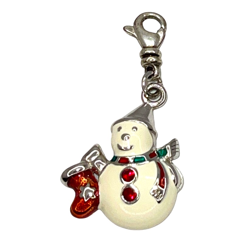 Amore La Viti Sterling Silver Snowman Charm